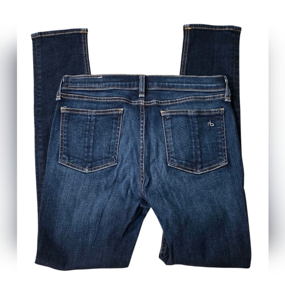 rag & bone Blue Skinny Jeans with Classic Fading - Picture 2 of 3